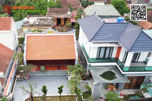 Mẫu nhà gỗ 3 gian kết hợp nhà ngang