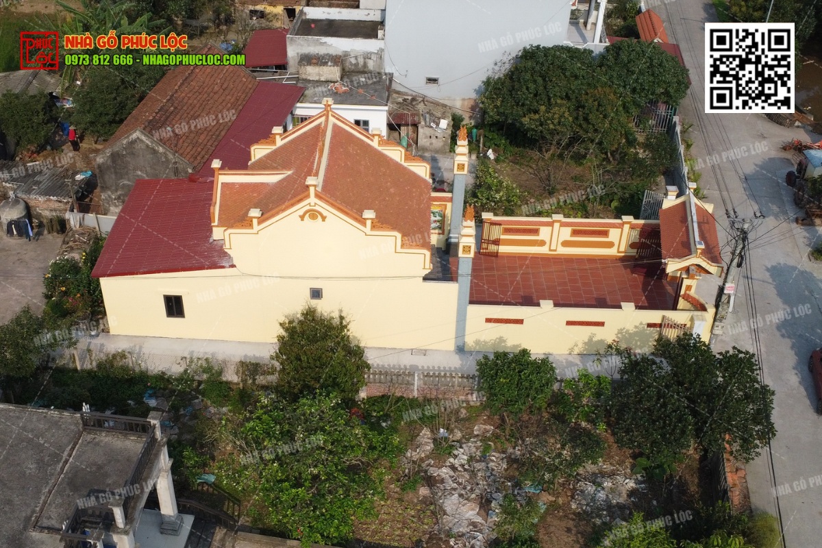 Nhà 3 gian có hậu cung