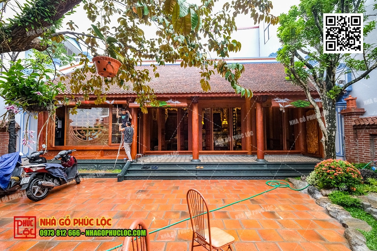 Nhà gỗ 3 gian 1 buồng