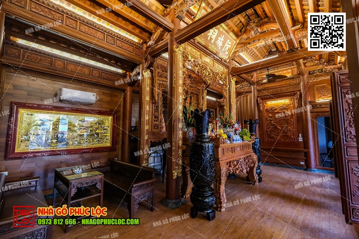 Phân chia không gian thờ tự và sinh hoạt hợp lý