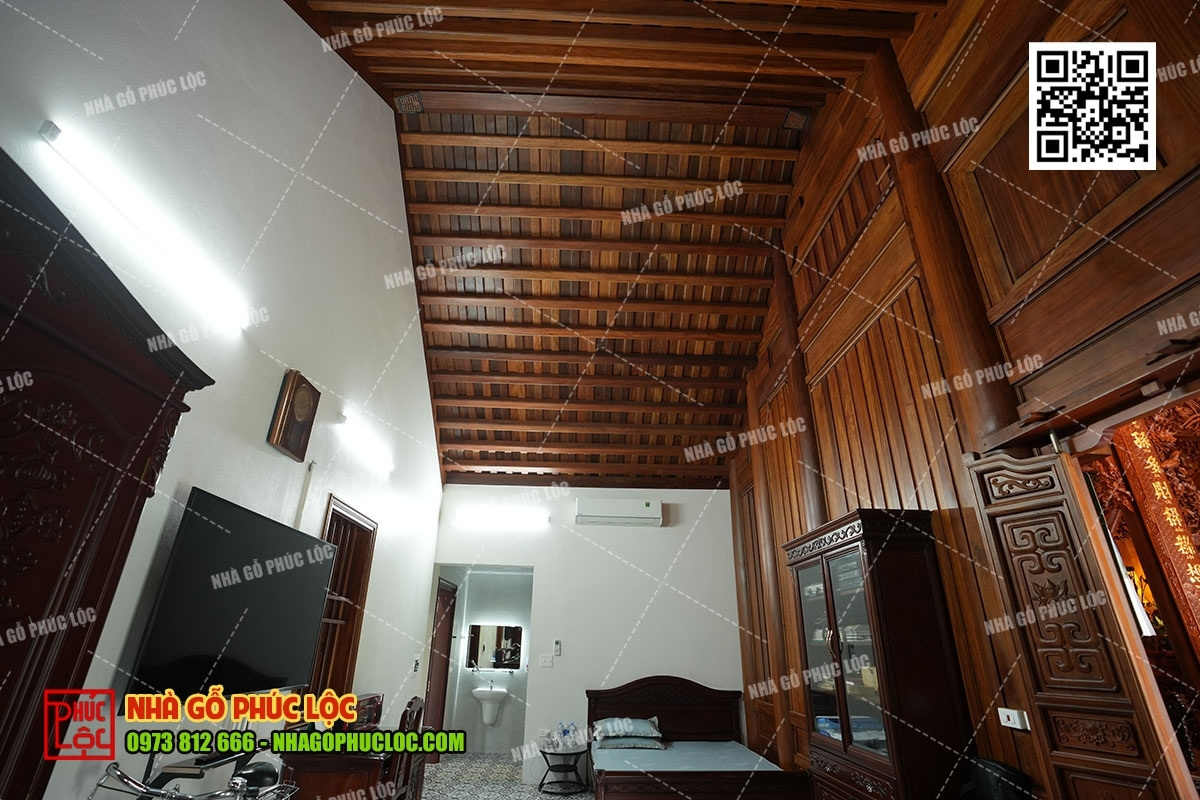 Cách bố trí công năng nhà gỗ 3 gian 1 buồng thuận tiện